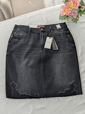 NWT Judy Blue Woman's High Waist Rigid Front Stretch Back Skrit Jeans Sz XL